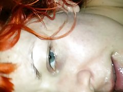 Desnudar fotos trabajo del soplo desordenado y abofetear a cara