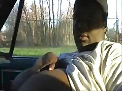 bbw video mujere desnuda negro con grandes tetas chupando polla en un coche.