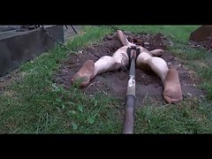 Humillación blonde sexy porn BDSM aire libre - Dig Dig Esclavo