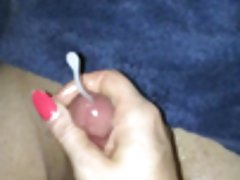 Handjob sexo chicas x cum kittykat
